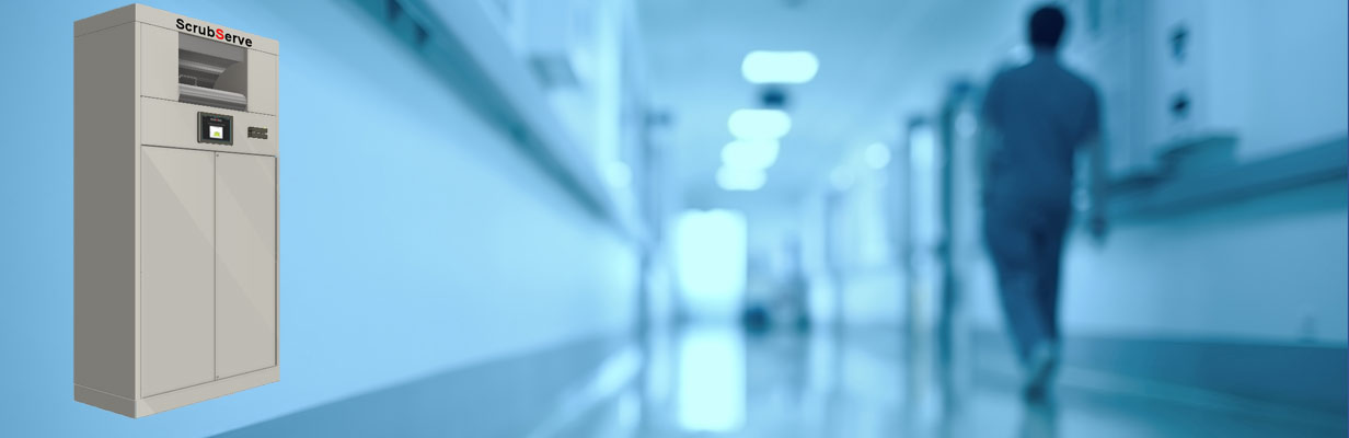 ScrubServe helps to eliminate possible cross-infection by specifically separating clean scrub dispensing from soiled scrub receiving